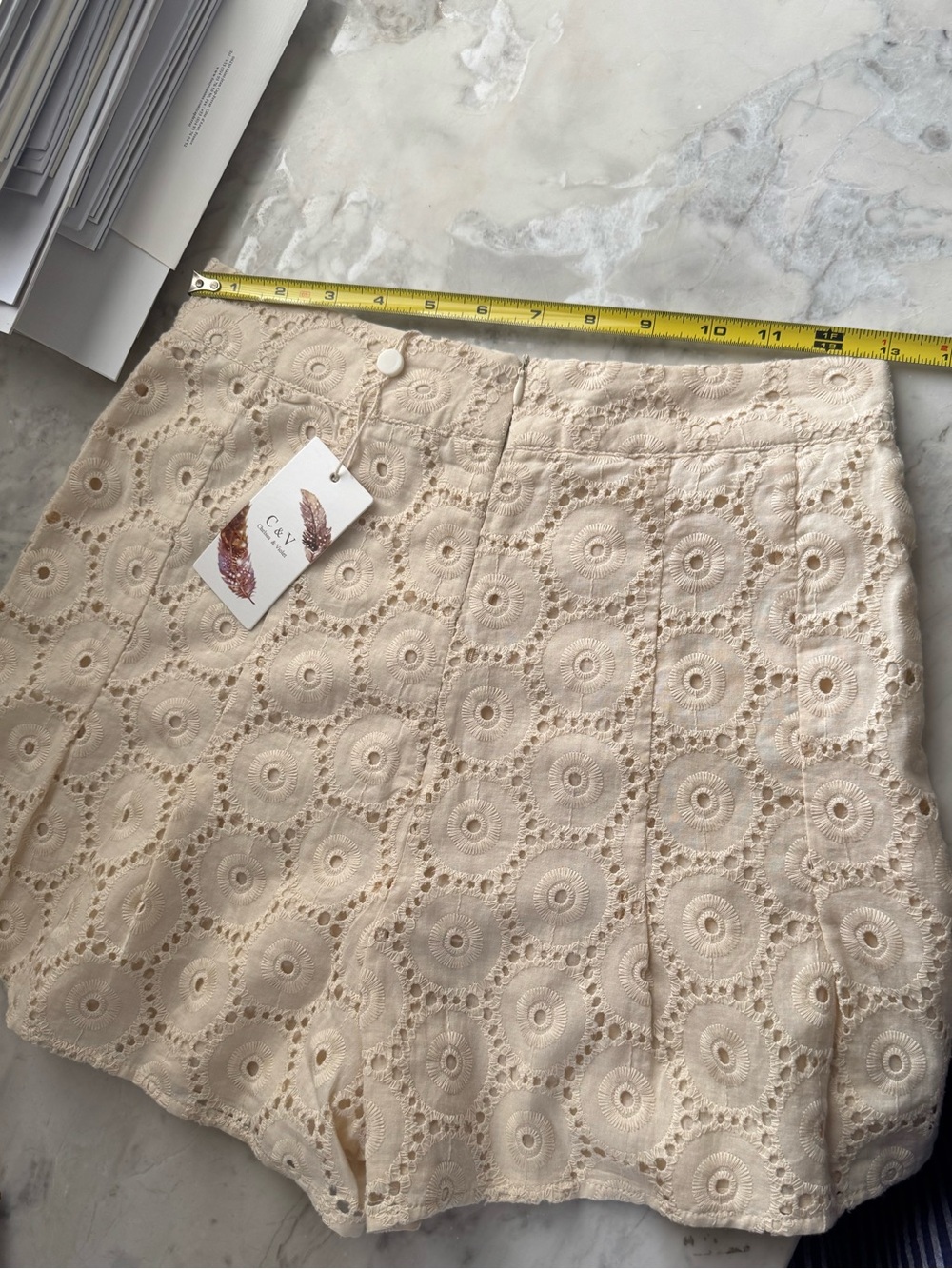 2 piece crochet lace shorts & top set juniors - Picture 6 of 11